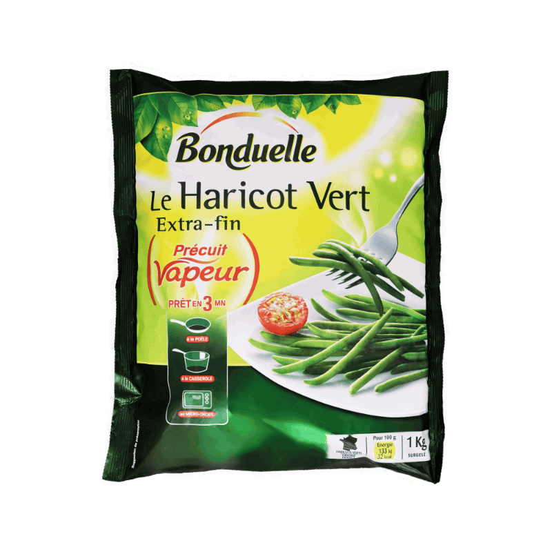 Haricots Verts Extra Fins Minute 1kg