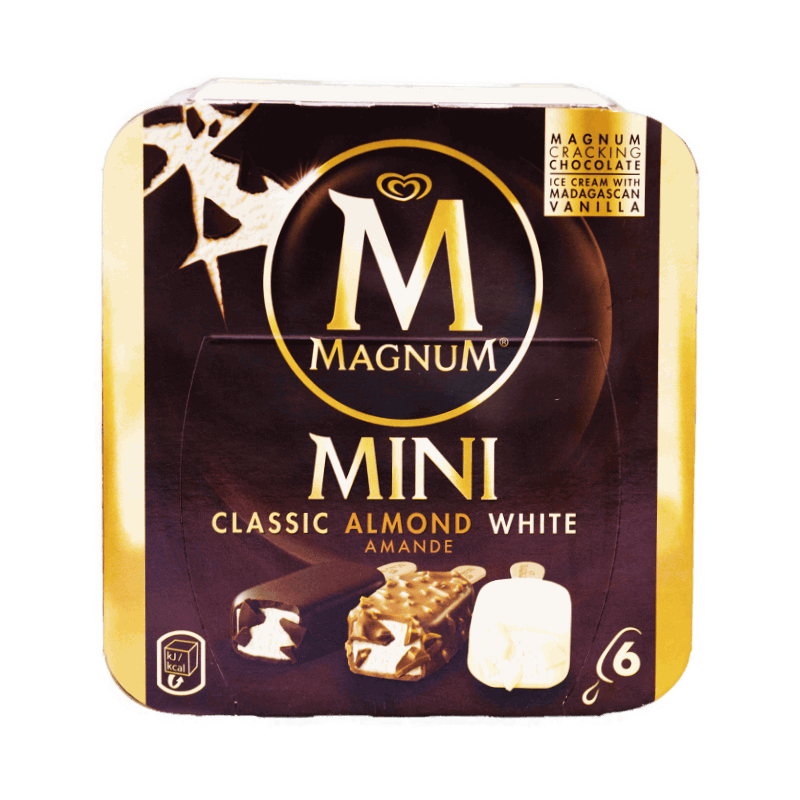 Magnum Mini Classic/Almond/White 6x55ml