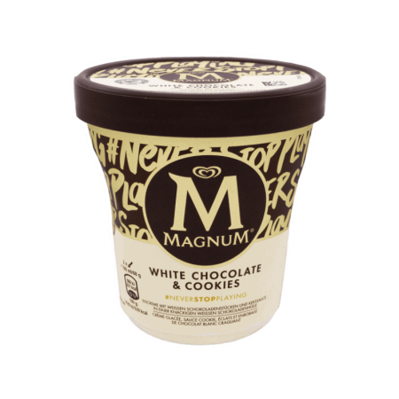 Magnum Tub White Chocolate & Cookies Ice Cream 440ml