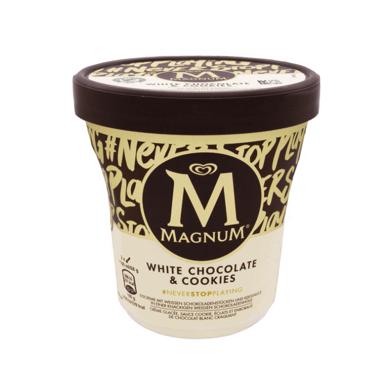 Magnum Tub White Chocolate & Cookies Ice Cream 440ml