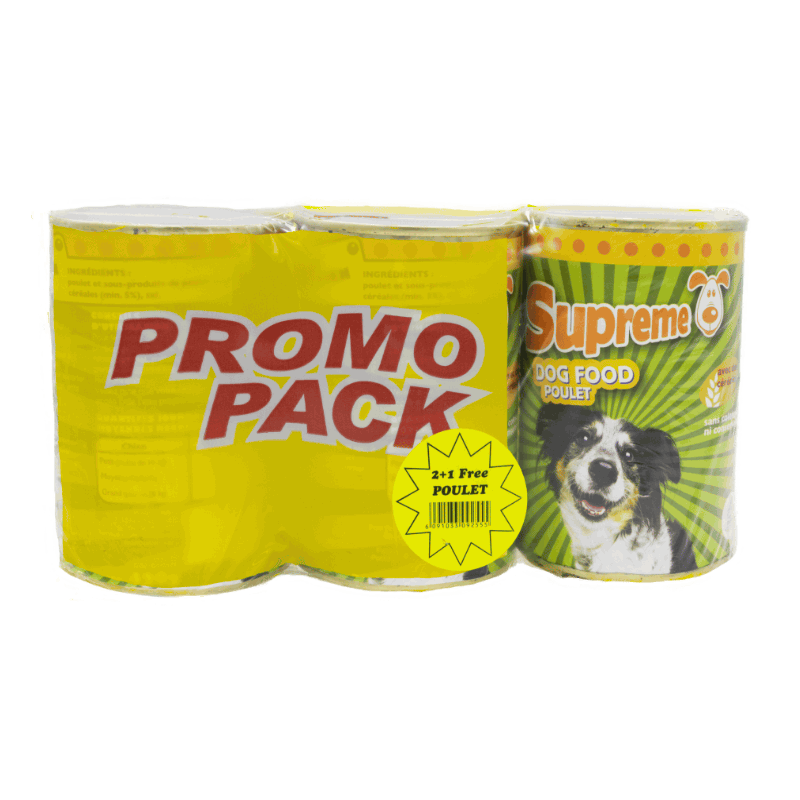 SUP Dog Food Poulet 420g Lot 2+1 Free