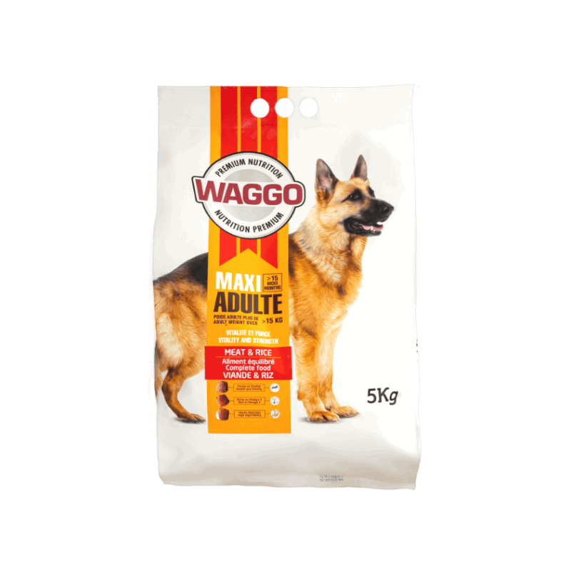 WAG Croquettes Maxi Adulte 5Kg