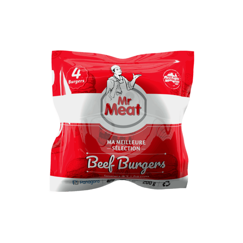 MRM Beef Burger x4 - 200g