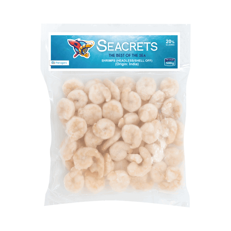 SCR Crevettes Inde HL S/Off 41/50 500g