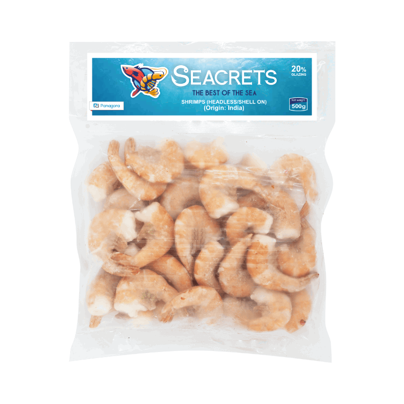 SCR Crevettes Inde HL 21/30 S/On 500g