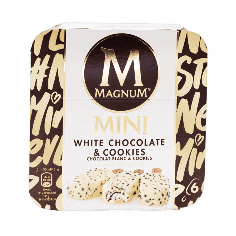 MIK Magnum Mini White Choco Cookies 6 x 55ml