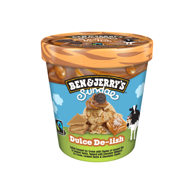 B&J Sundae Dulce Delish 427ml