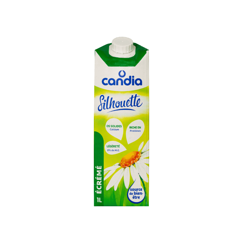 CAN Lait Blanc UHT Silhouette 1L