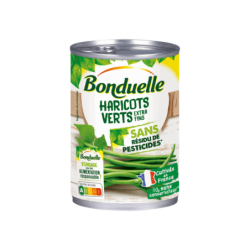 BON Sans Residu Haricots Verts Extra Fins 400g