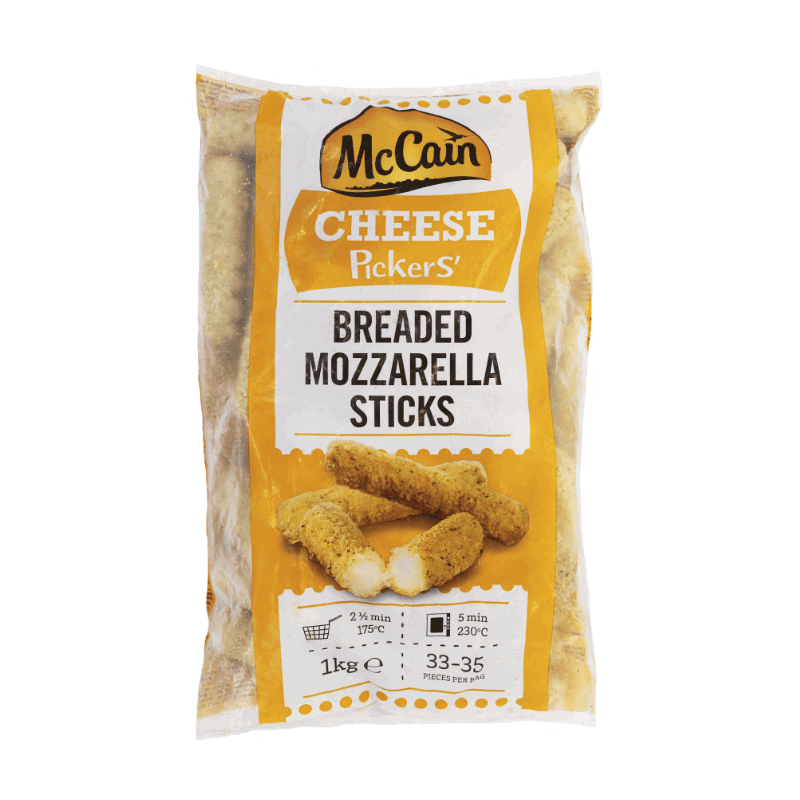 MCC Breaded Mozzarella Sticks 1Kg