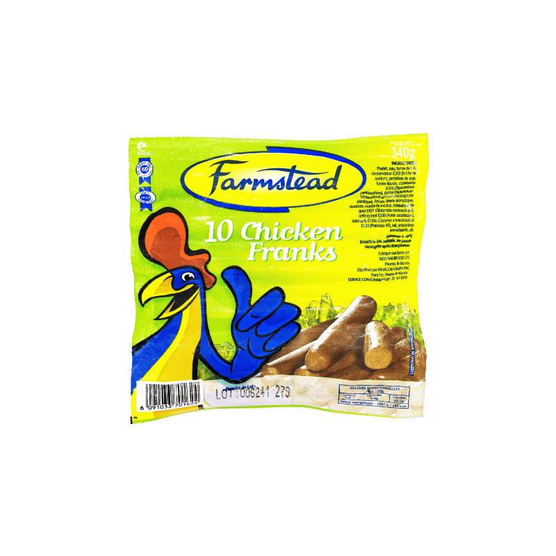 FAR Chicken Franks Nature x10 340g