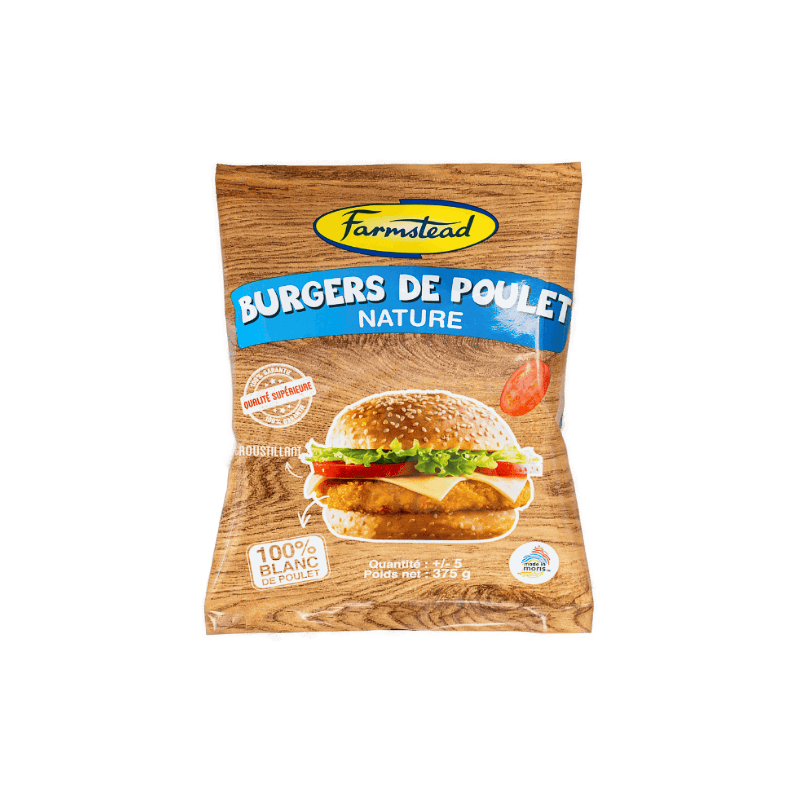 FAR Burgers de Poulet Nature x5 375g