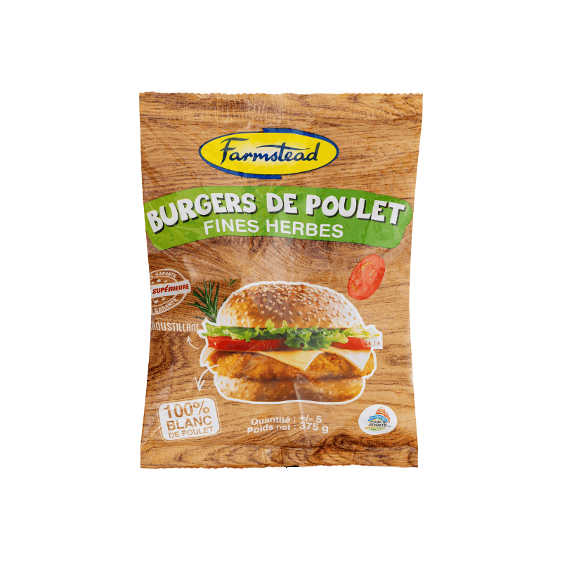 FAR Burgers de Poulet Herbes x5 375g