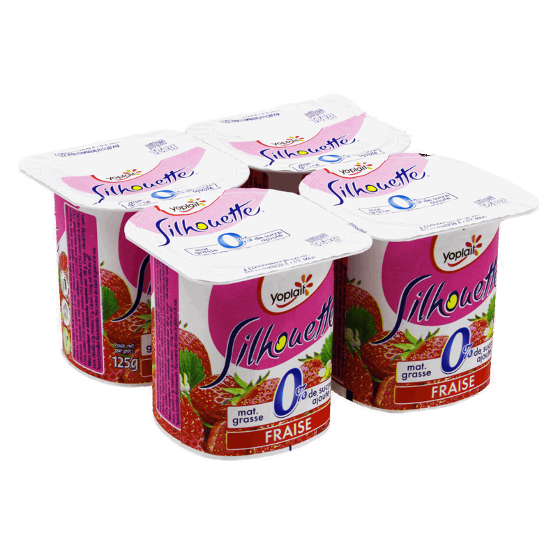 YPL Silhouette Fruite 0% Fraise 125g