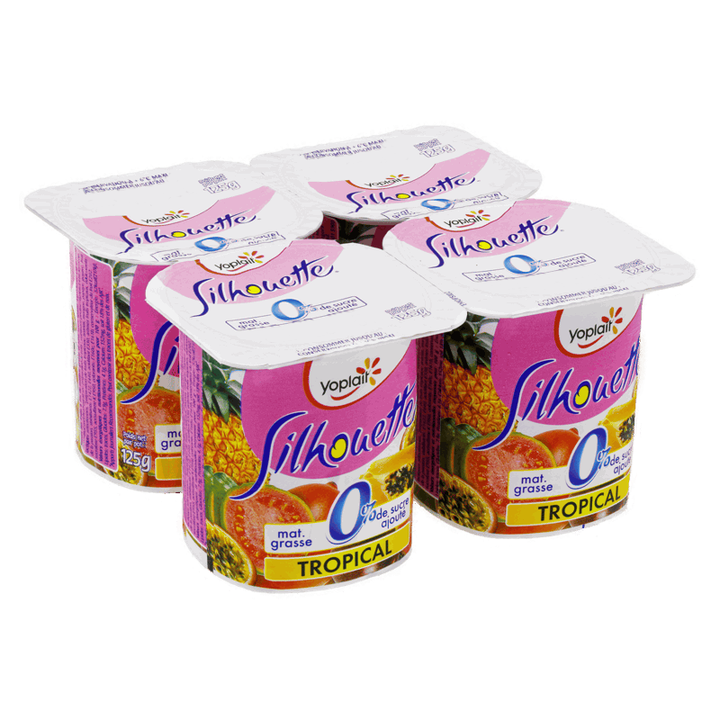 YPL Silhouette Fruite 0% Tropicaux 125g