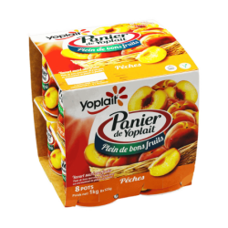 YPL Panier Fruite Peche Cavalier 8 x 125g
